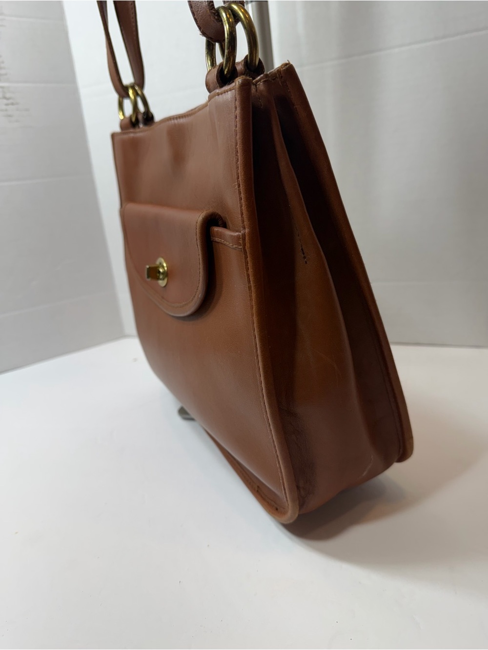 Vintage Hunt Club Classic Brown Leather Shoulder Bag - Picture 2 of 7